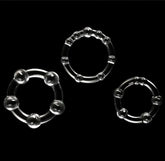 Triple Beaded Ring Set Ball and Cock Toys